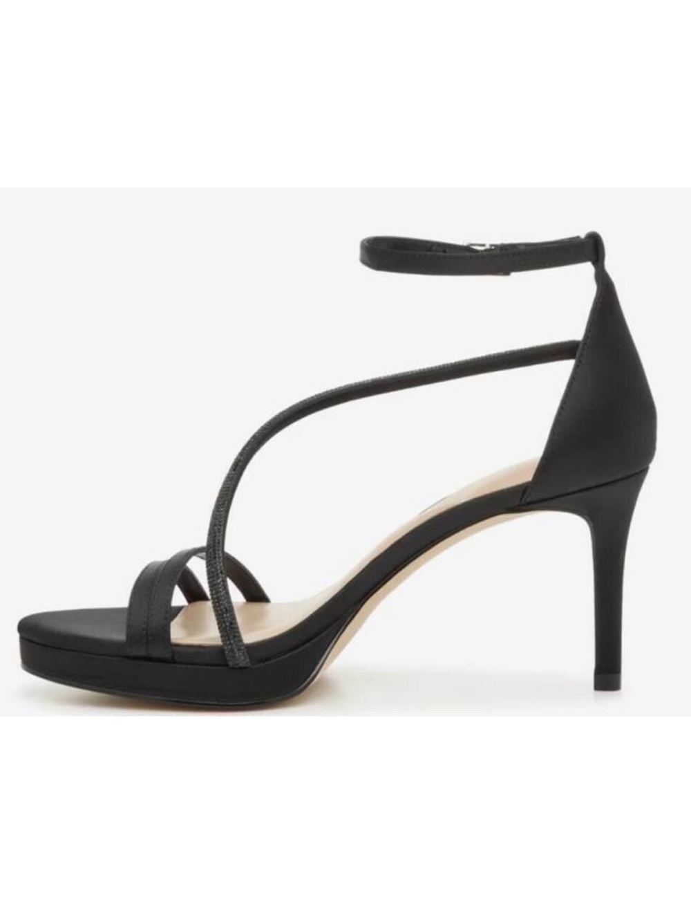 NWT🧡Kelly & Katie - Black Satin Leffli Sandal - 8.5
